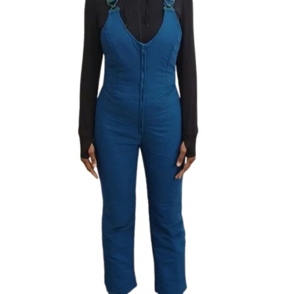 DiTrani teal fitted snow pant size US 10